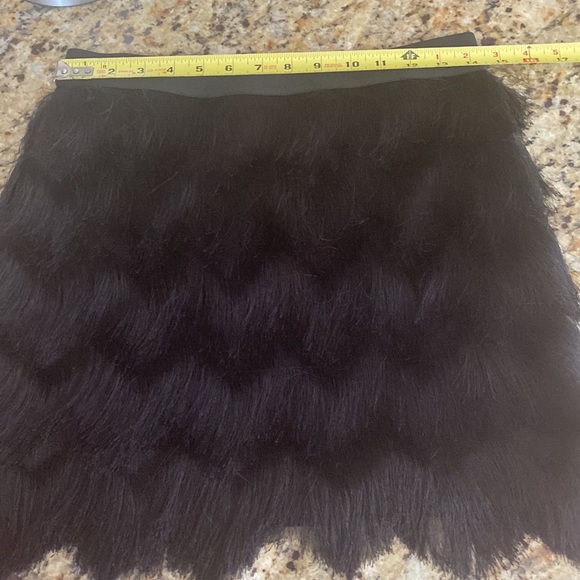 BCBGMaxazaria Black Fringe Mini Skirt - Picture 4 of 5